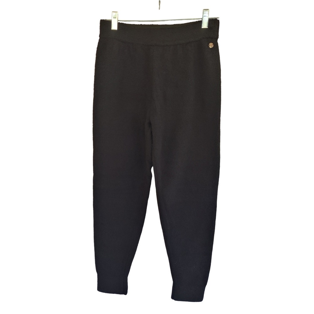 Buffbunny Collection Women Black Boucle Sherpa Joggers High Waist Lounge Pants S